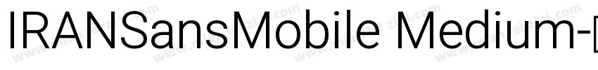 IRANSansMobile Medium字体转换